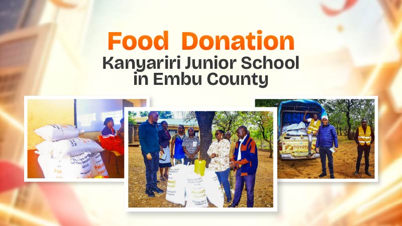 Pakakumi food donation Kanyariri Junior School Embu County