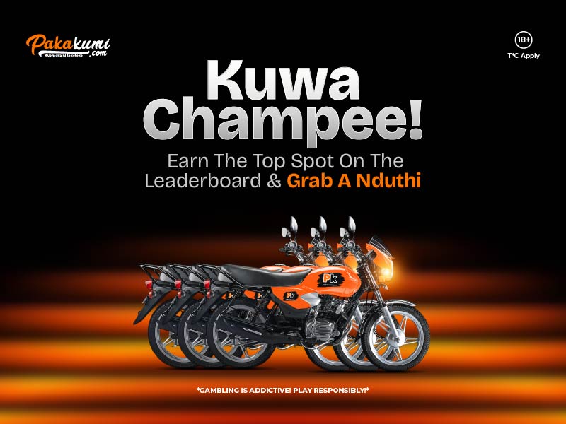 Pakakumi Kuwa Champee weekly motorbike leaderboard giveaway